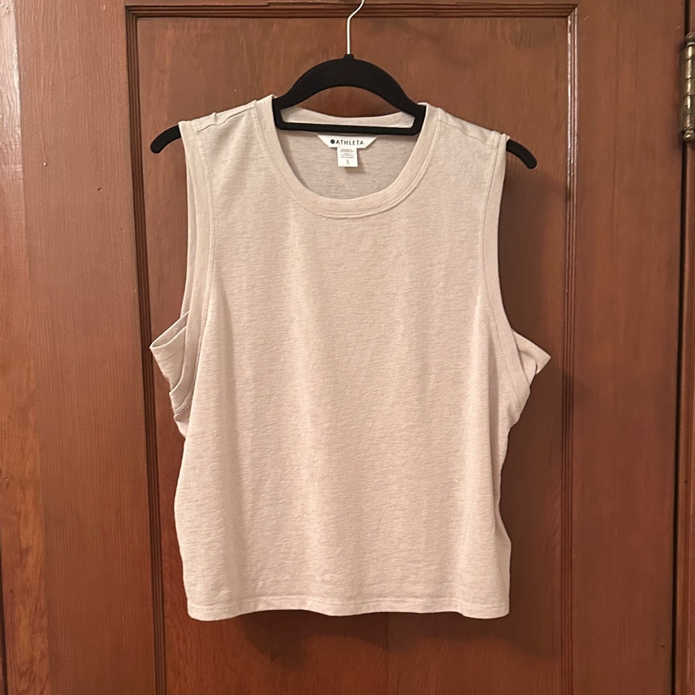 Athleta linen crop top
